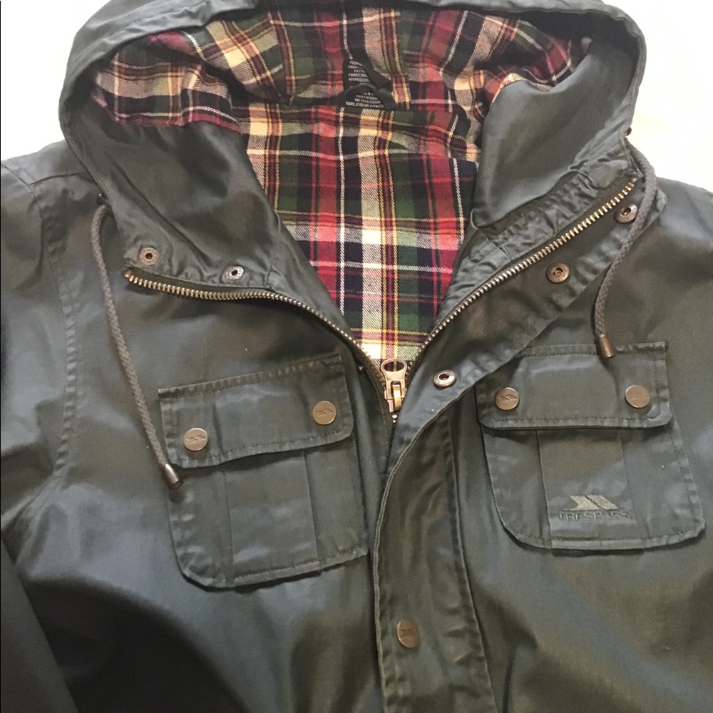 Men’s Trespass Wax Raincoat - medium